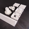 Window Roller Blind Shade System Clutch Component Bracket Kit Part Top 3 Inch L Shape Cassette Valance Snap Square Cover Fascia