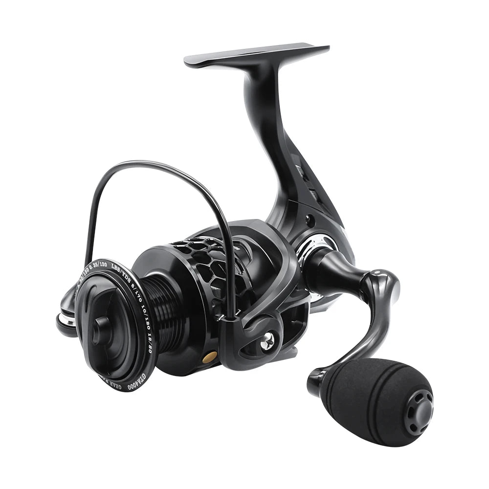 Saltwater Freshwater Interchangeable Handle Fishing Reel 1000-7000 Max Drag 8kg 5.2:1 Metal Spool All Metal 3000 Spinning Reel