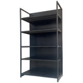 Customizable Heavy-Duty Single-Sided 4 Post Display Rack Factory Designed for Convenience Store Supermarket Market Shelving Logo