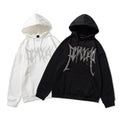 Men Hot Drill Fashion Letters Sweatshirt Hooded Long Sleeve Casual Sweater