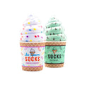New Design Custom Knitted Breathable Crew Thick Cotton Nylon Spandex Ice Cream Socks for Daily Use