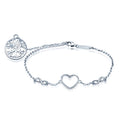 Drop Shipping Tree of Life Charm Heart Bracelets 925 Silver Bracelet MegaBDM