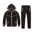 Customized High-quality Men's and Women's Sauna Sportswear Boxing Suit Fast Fat Burning Sweat Hooded Pullover Sports Two-piece