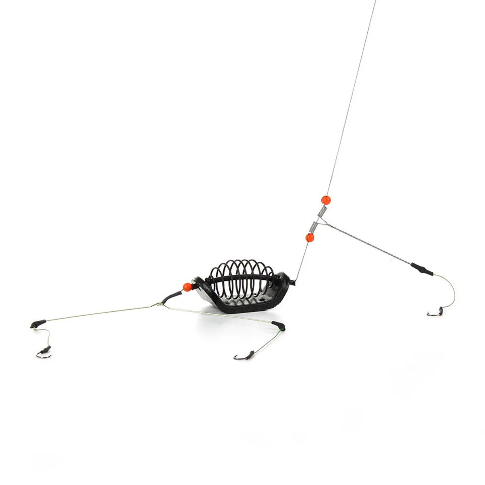 Fishing Feeder with Hooks 20G 25G 30G Bait Cages Lure Basket Holder Fish Tackle Accessories Made of Lead MegaBDM