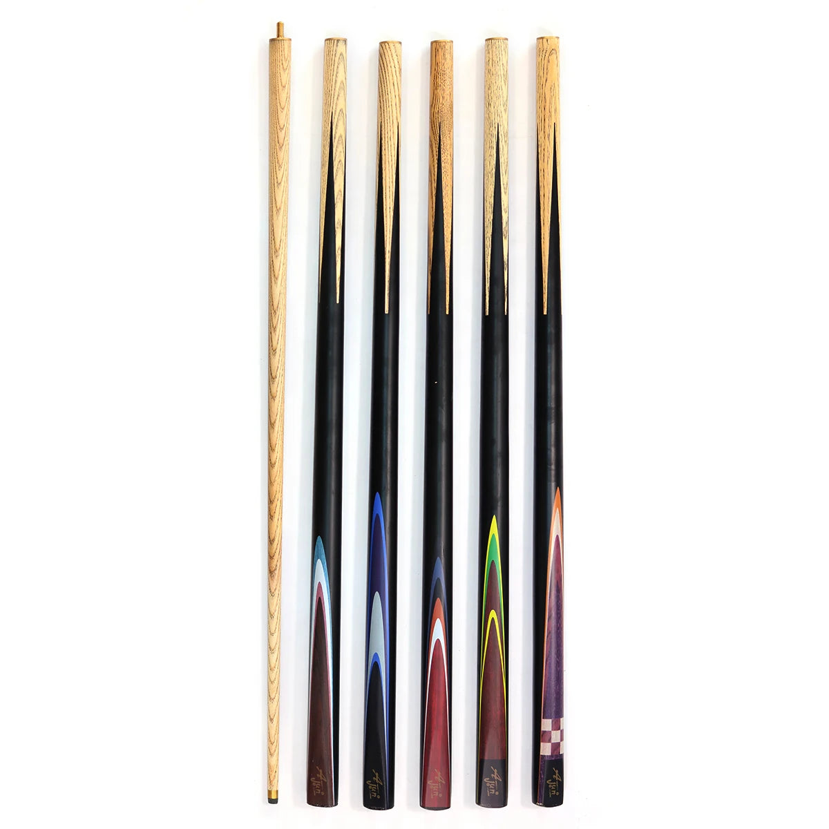 Hot Sell Ash Wood 1/2 Jointed 57" Length 10mm Tip Billiard Pool Snooker Cue for Sale