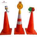 Beijing 18 Years Manufacturer Yellow Solar Powered Rechargeable Traffic LED Flashing Warning Light