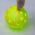 LED Light up Pickleball Balls 40-hole Pickleballs for Outdoor Pickle Ball Hard Bounce High Elasticity USAPA