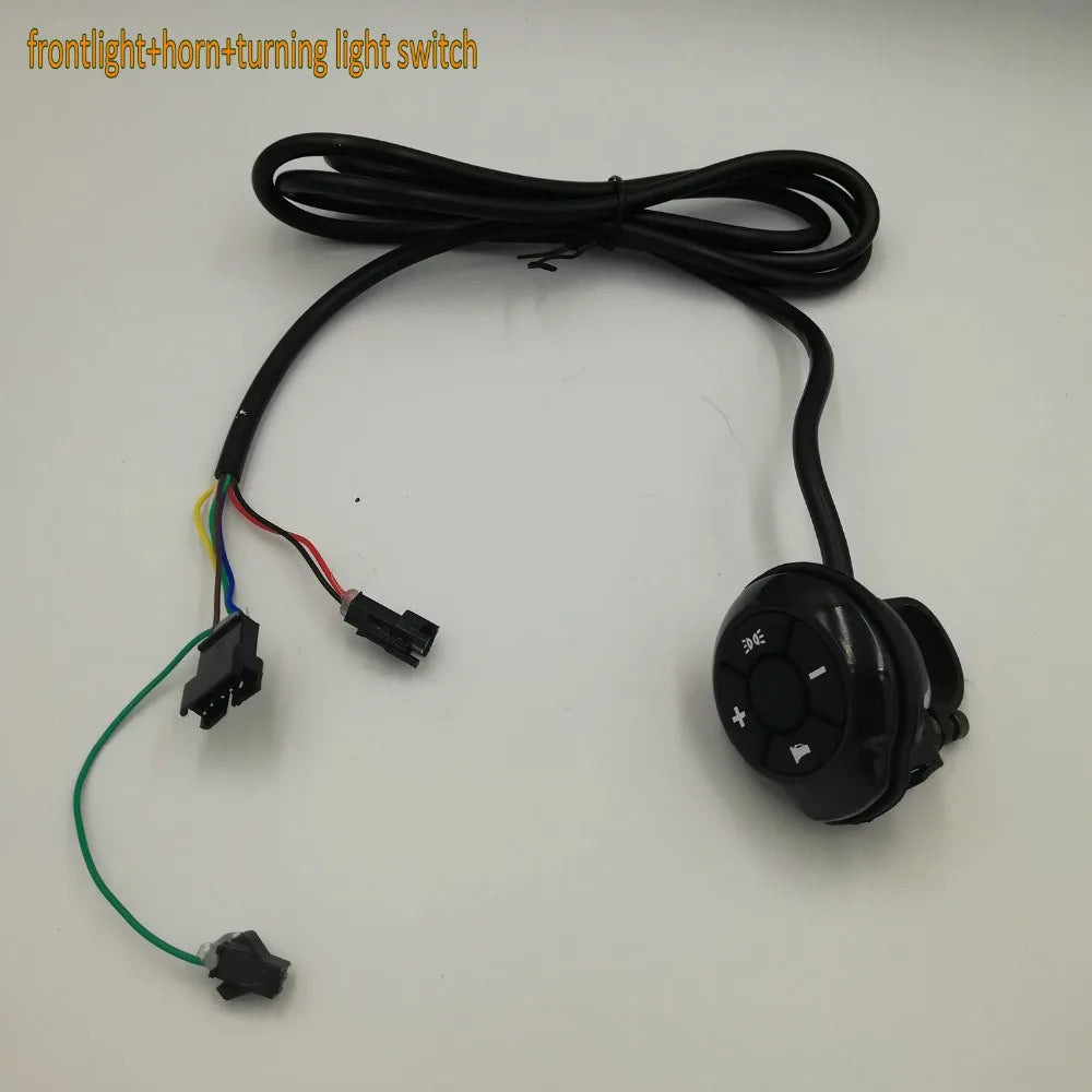 Frontlight Turning Light Horn Switch+USB Port Multifunction Switch Electric Bike Accessory Scooter Tricycle Mobility Diy Parts