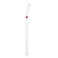 Wholesale Logo Custom Cartoon Design Glass Straw Borosilicate Glass Drinking Straw