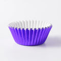 Aluminum Foil Paper Heat Resistant Disposable Food Grade Cupcake Liner Customized Color Logo for Dessert Decorators Opp Bag