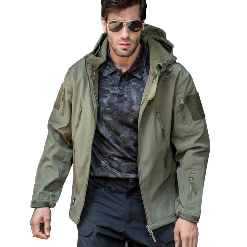Custom Tactical Soft Shell Jacket Tactical Jacket Shark Skin Coat Camouflage Combat Uniform