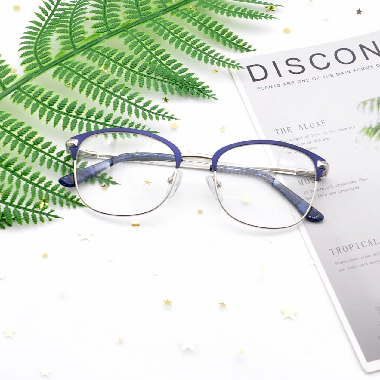 2025 Fashionable Classic Metal Frame Eyeglasses Stylish Eyewear for Ladies