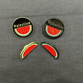 Palestine Watermelon Custom Size Metal for with Shiny/Matte/Antique Finish Free Palestine Design for Women