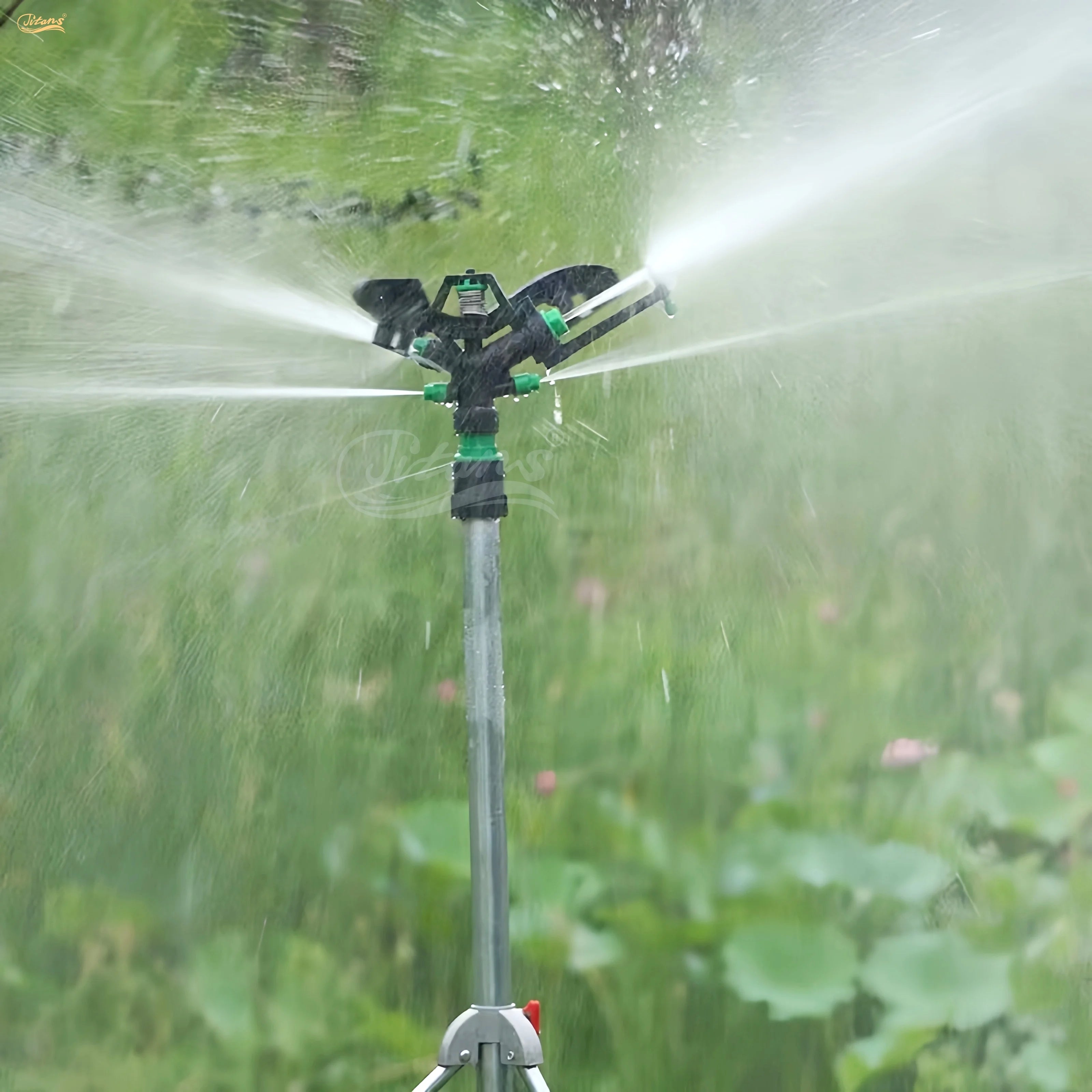 Titans 1'' Plastic Impact Head Sprinkler for Garden Lawn Irrigation System
