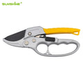 SUNSHINE Powerful Garden Shears Premium 8'' Pruning Shears Ratchet Type-3 Times More Labor Saving Gardening Shears
