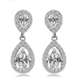 Hot Sale Girlfriend Holiday Gift Accessories Classic Drop Pendant Earrings Light Luxury Zirconia Earrings Gifts for Women