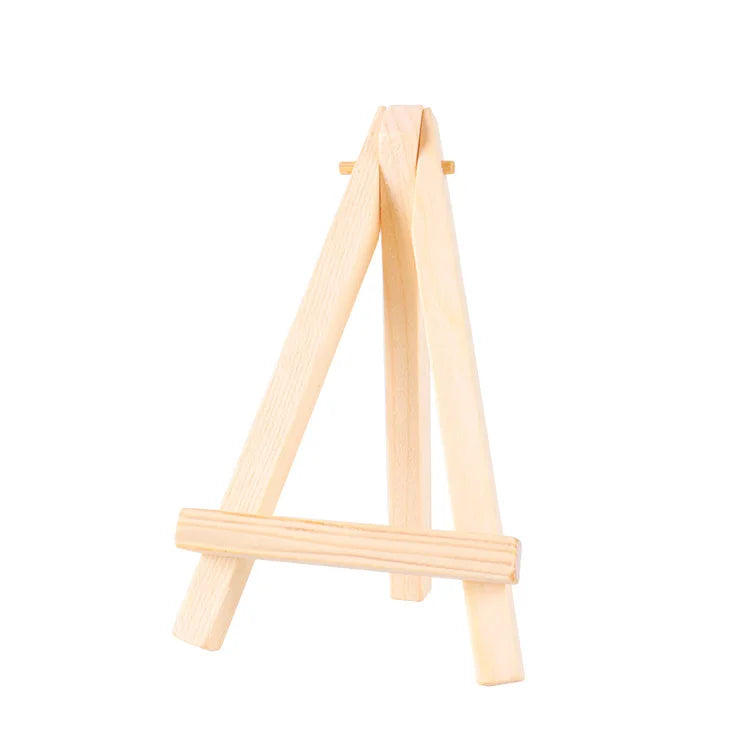 Bview Art Supplier Mini Wood Display Easel Portable Table Easel for Kids Painting 7X12.5cm for Small Artworks