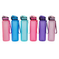 Wholesale 600/800/1000ml Frosted Plastic Water Bottle Customized Logo Direct Drinking with Loop