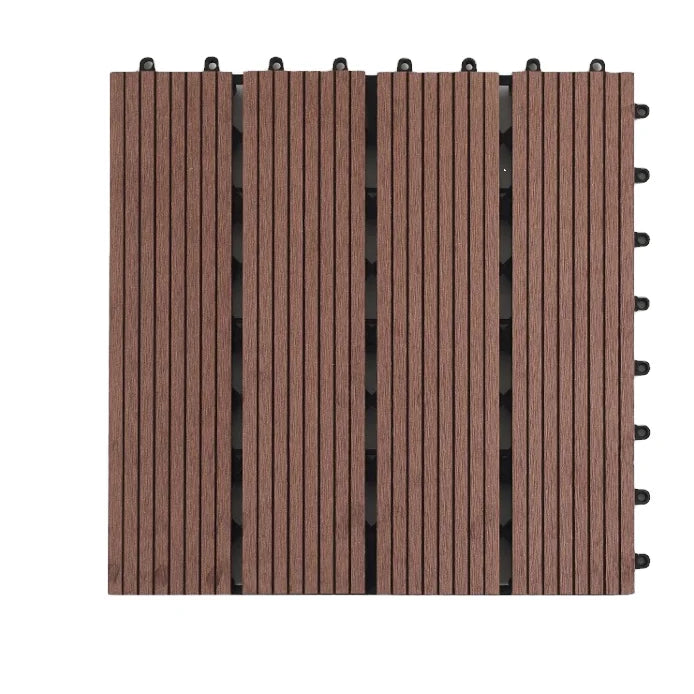 Wood Plastic Composite Floor Interlocking Decking Tiles WPC Outdoor Floor Garden Waterproof Floor Factory