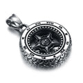 Quality Assurance Titanium Steel Car Wheel Tyre Tire Pendant Necklace for Men Jewelry