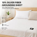 CONDUCTIVE 90% Cotton with 10% Silver Fibers and Perfectly Grounding Bed Sheet