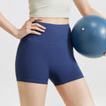 High Waist Yoga Shorts for Women's Tummy Control Fitness Athletic Workout Running Seamless Booty Biker Shorts Print Four-Way