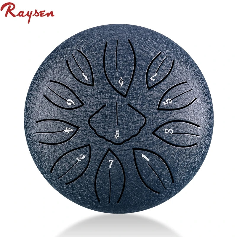 Wholesale Stainless Steel Gingko Tongue Drum 11 Notes 6 Inch Percussion Toy for Kids-Raysen HS11-6G