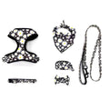 Hot Selling Printed Mesh Custom Logo Design No Pull Neoprene Soft Small Dog Harness and Leash Set