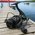 [Germany Stock] Rooblinos RF Left Hand Spinning Fishing Reel 5.2:1 Gear Ratio Aluminum Fake Bait Nylon for Lake River & Stream