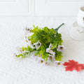 Handmade 7 Branches Faux Daisy Flowers Artificial Garden Decor for Christmas New Year Back School Father's Day Celebrations