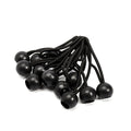 Wholesale 13 Inch 4mm Black Ball Bungee Cords Latex Rubber Polyester Tie Down Bungee for Outdoor Tent