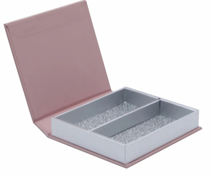 Custom Logo Corrugated Board Lash Boxes False Eyelash Packing UV Coating Gold Foil Matt Lamination Embossing Trapezoid Shape