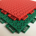 Modern Outdoor Tennis Court Interlocking Tile Black PP Mat Roller Skate Floor with Anti-Slip Feature Graphic Design Solution