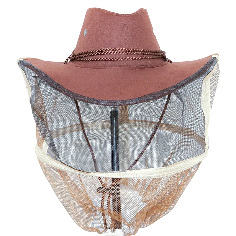 New Style Fashionable Cowboy Beekeeping Hat Bee Prevent Bee Bites Protect Protective Cap Beekeepers Hat