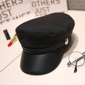 Vintage Image Design Casual Daily Ladies Octagonal Beret Cap Women Flat Top Outdoor Spring Autumn
