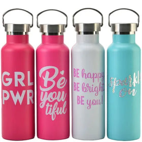 Double Wall Thermos Vacuum Flask Insulated Outdoor Sports Drink 500ml Stainless Steel Water Bottles with Custom Logo