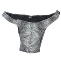Men's Mid-Rise Gym Training Headshots Othsey Fitness Briefs Competition Pants with Large Sequins Knitted Fabric Size C05