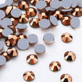 JC Crystal High Quality Garment Accessories Rose Gold  Crystal Flat Back Rhinestones Bulk Hot Fix Rhinestones Ss10