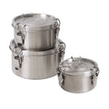 304 250-1800ml Stainless Steel and Stackable Airtight Keep Food Tiffin Lunch Box Bento Food Storage Container for Adults & Kids