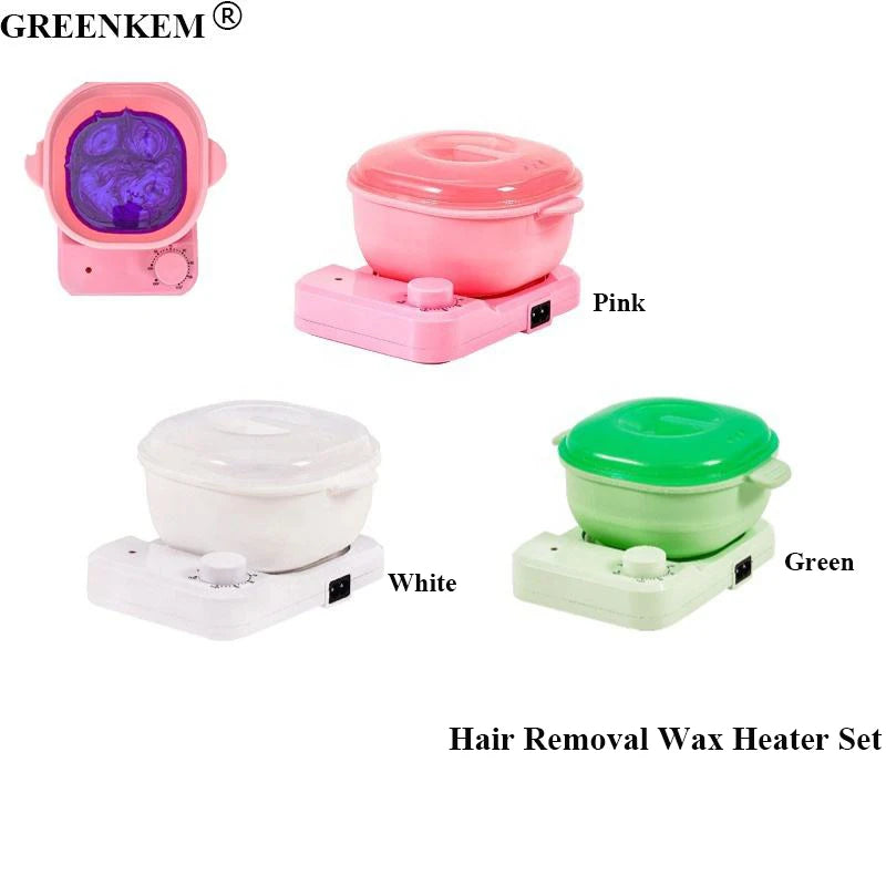 New Pink Wax Therapy Machine Hair Removal Wax Heater Set Professional Depilatory Wax Pot Heater Machine
