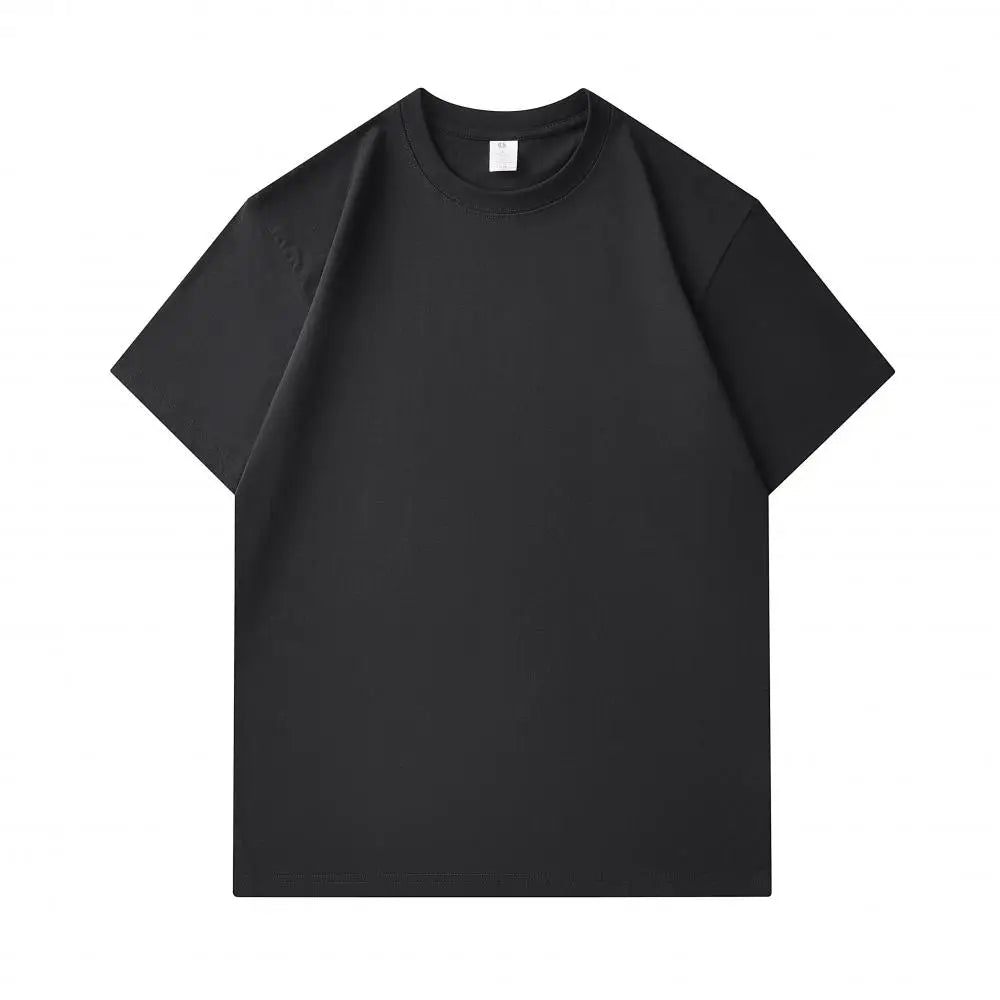Oversized Fit 100% Cotton Wholesale Blank Custom 260 Gsm  T-Shirts Design for Men's Plain Printing White Black T-Shirts