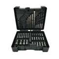 FLYJAN Multi-function 50pcs in 1 Box Drill Bit Set Twist High Speed Steel HSS Drill Bit Kit