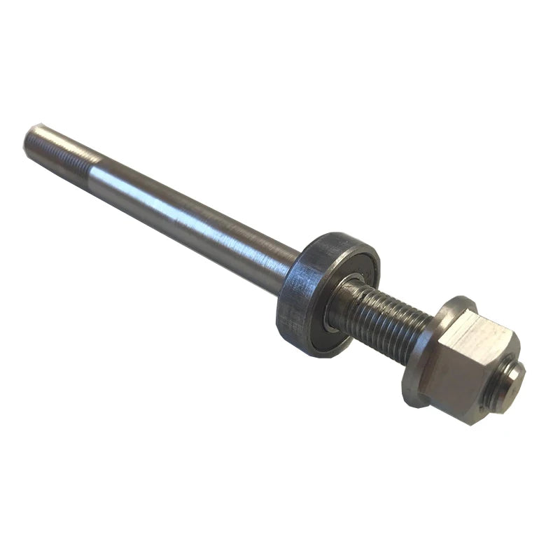 Customization 3/8"-24 Gr5 Titanium Front Hub Axle and Titanium Flange Nut for Bicycle