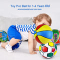 Family Toy Ball Colorful Outdoor and Indoor Inflated PVC Basketball Soccer Ball Sport Beach Ball for Children