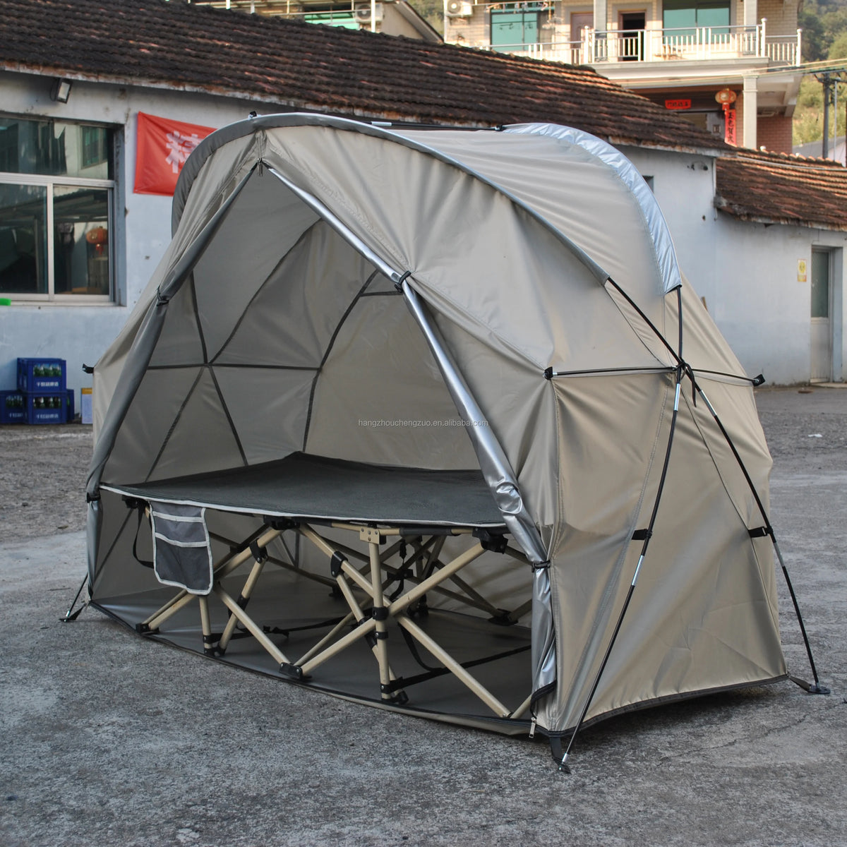 Durable Cot Tent Solo Tent for Camping Cot 4000mm Waterproof Lightweight Backpacking Tent. Package Not Include Camping Cot