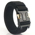TUSHI Wholesale Men's Tactical Belt New Elapid Nylon & Canvas Fabric Quick-Release Alloy Buckle 125cm Custom Factory