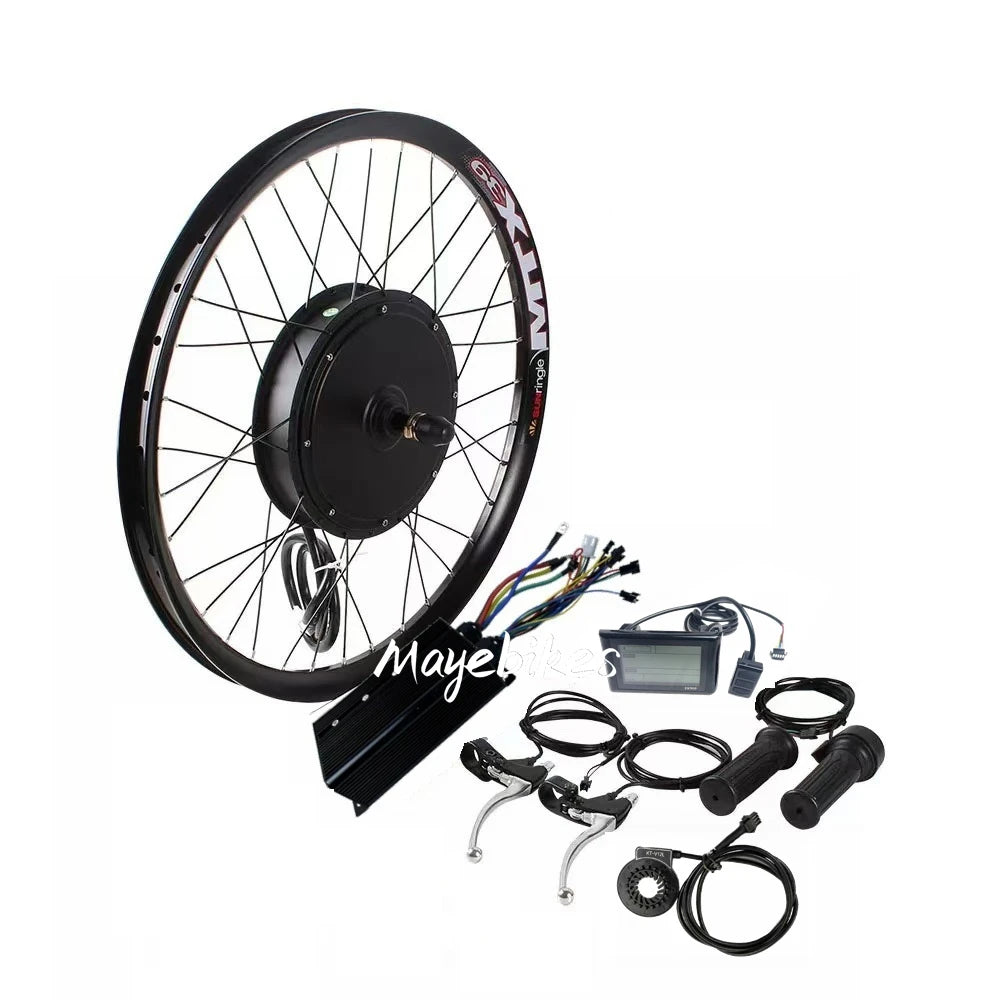Electric Bicycle Motor Kit 52v 60v 72v 3000w 2000w 1500w Rear Wheel MTX Rim Conversion Kit 27.5inch 29inch Mountain Bike Kit