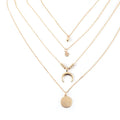 New Arrival Tassel Personalized Multilayer Necklace Moon Necklace