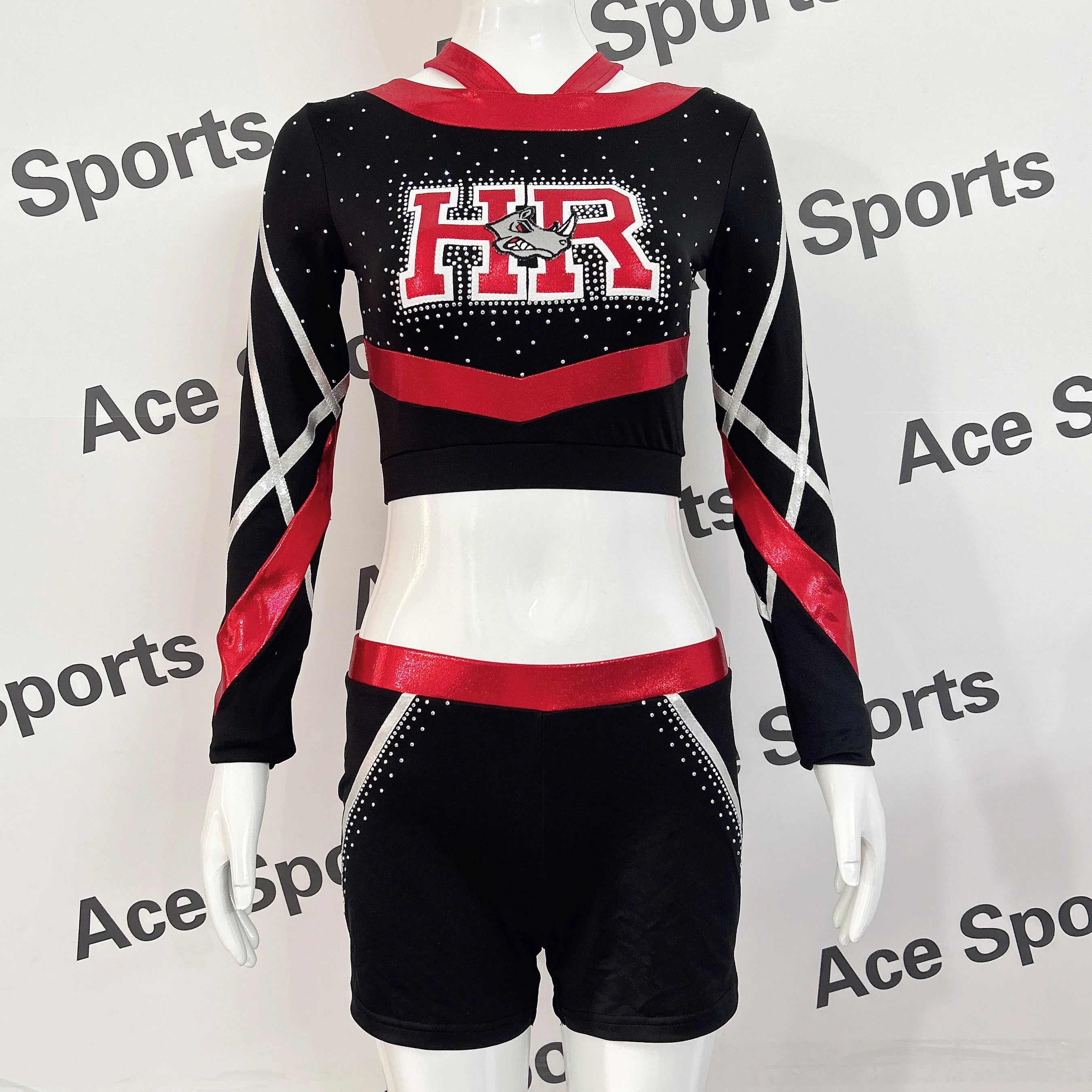 Wholesale Youth & Women's Cheerleading Skort Sets Girls' Sportswear with Panties Undershorts 5 Pcs Workable for Adults