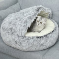 Factory Wholesale Non-slip Bottom Round Soft Donut Dog Pet Bed Cave Cat Nest Bed